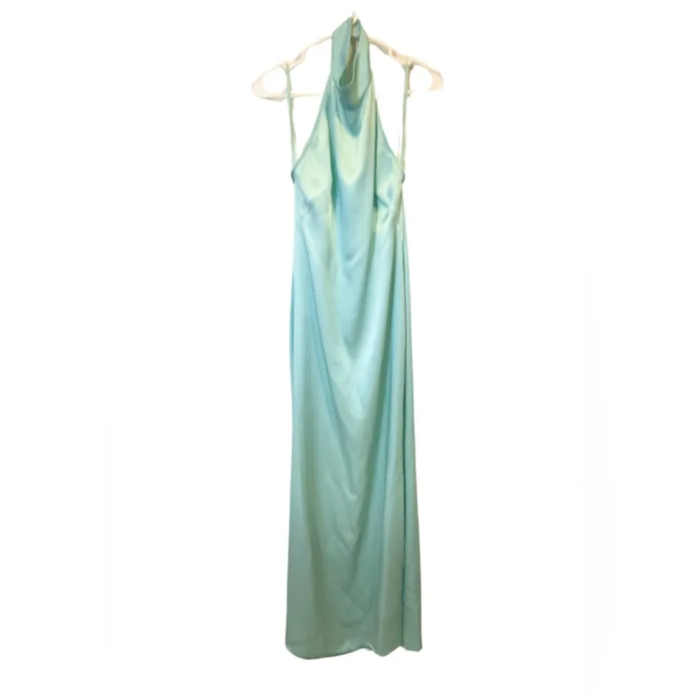 Lapointe Blue Satin Halter A - Image 5