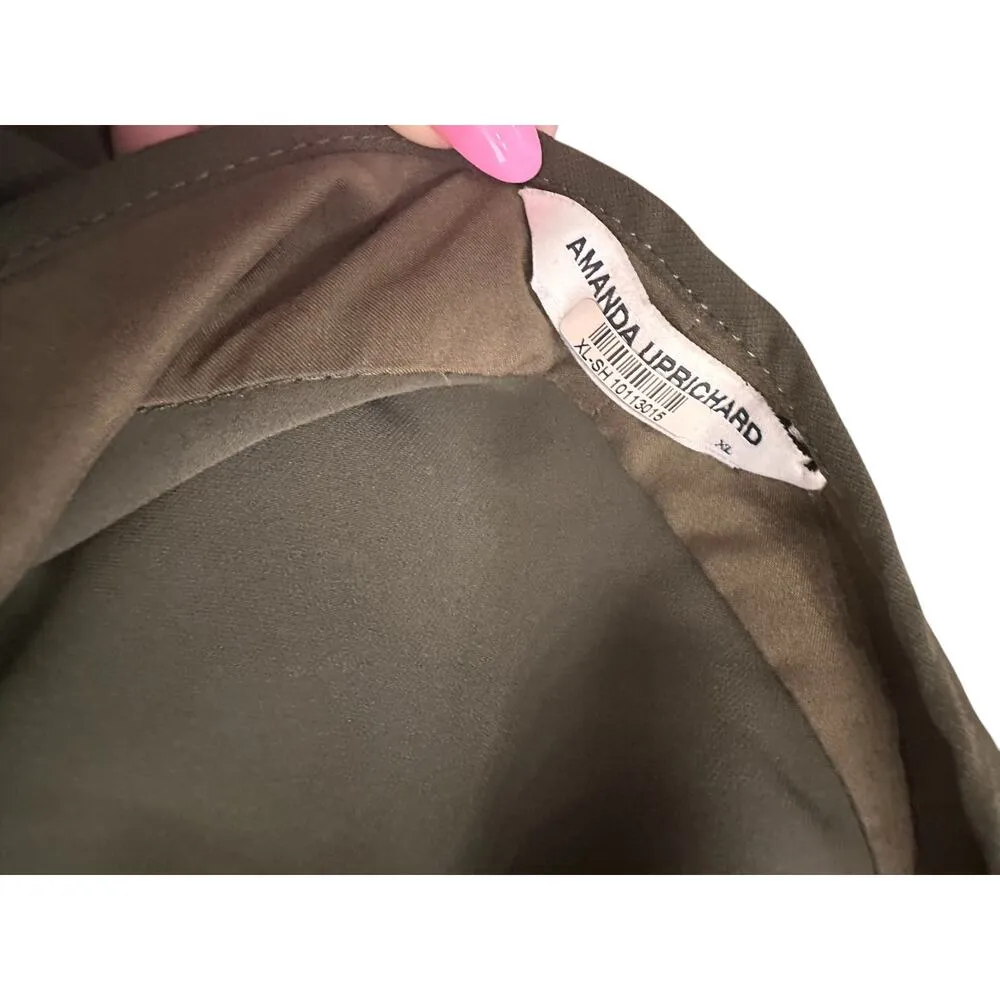 Amanda Uprichard Jasalina Maxi Dress Size XL Ponderosa Green - Image 3