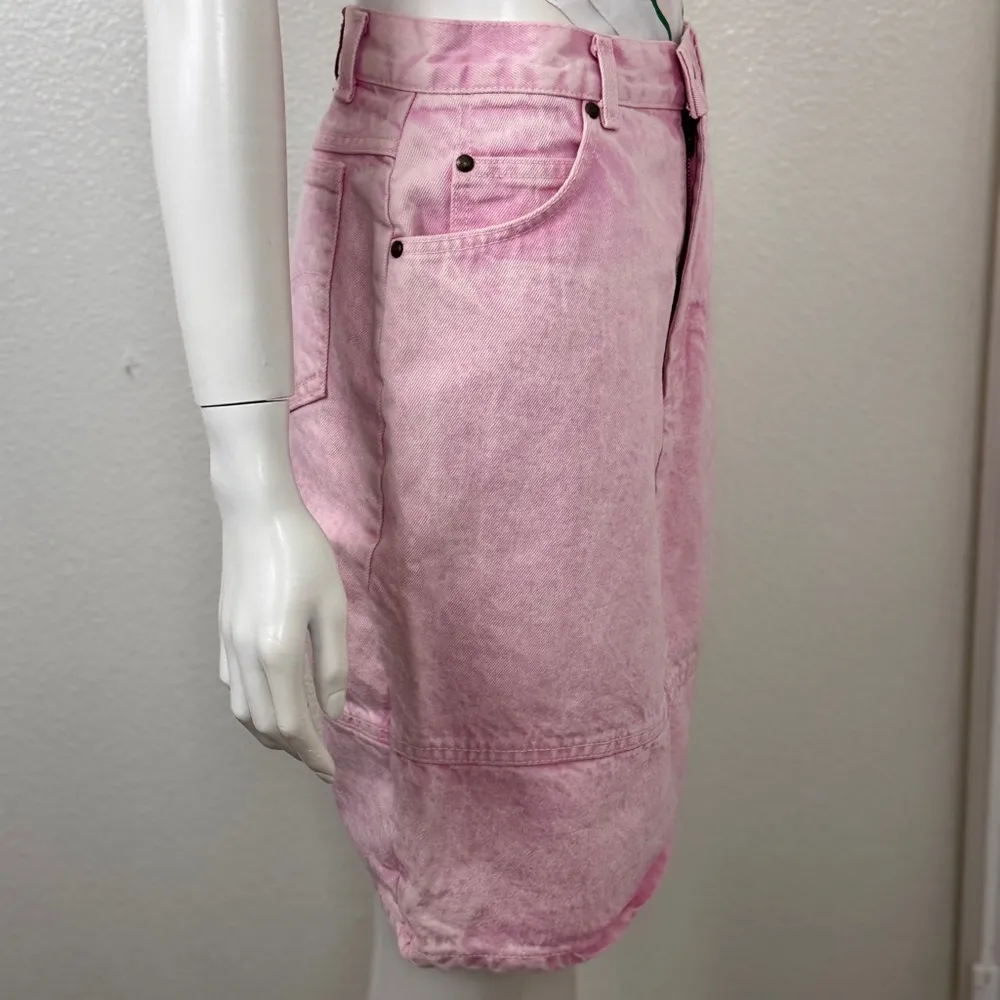 Levi’s vintage Pastel Pink Denim Skirt Sz 11. D10 - Image 2
