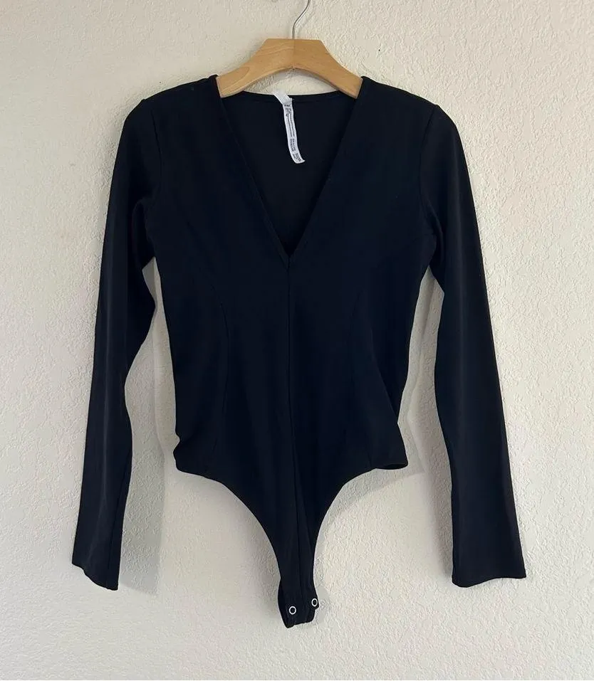 Deep V Neck Bodysuit - Image 2