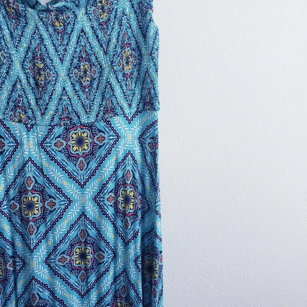 Ann Taylor Loft Beach Smocked Maxi Off The Sholder Dress - Image 4