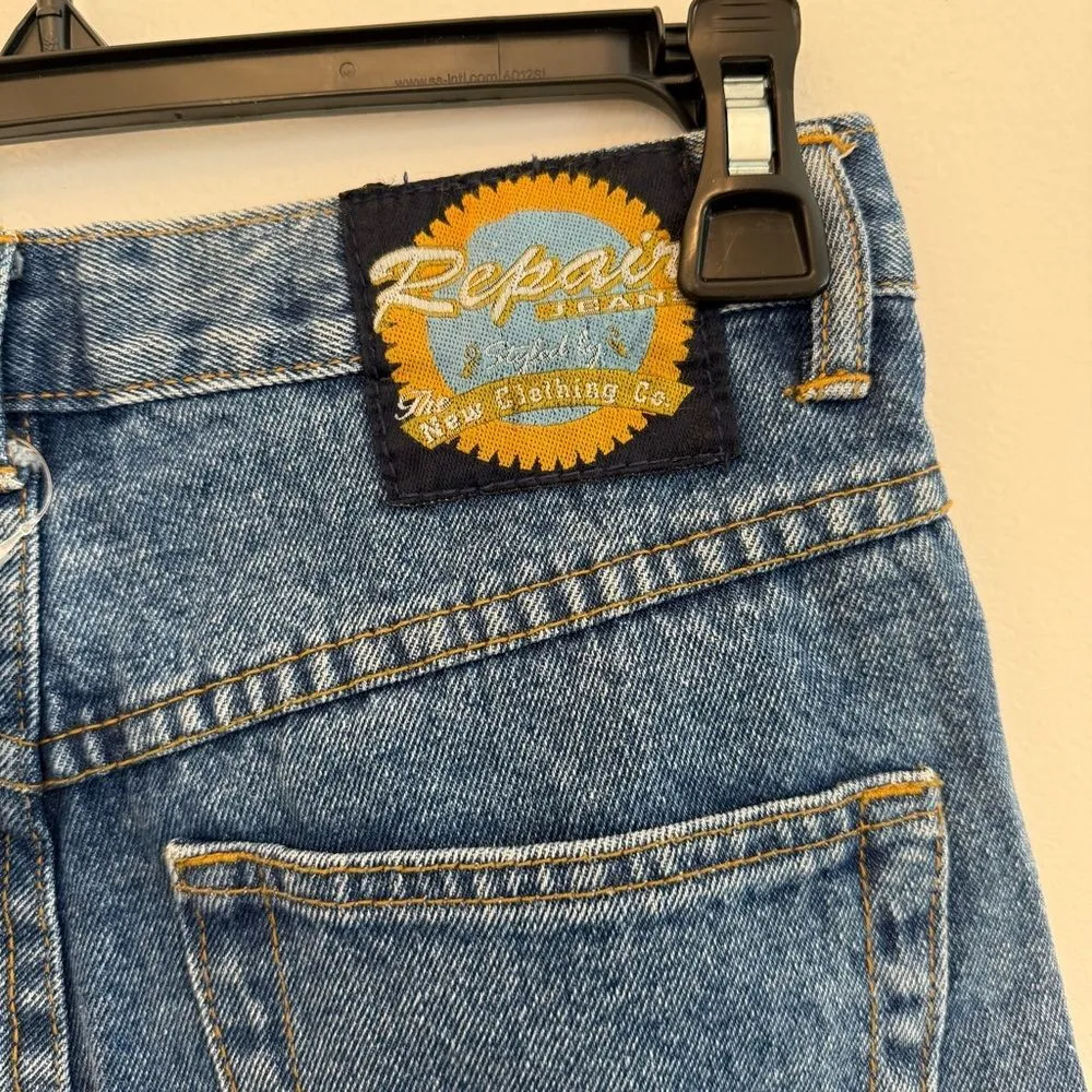 Repair Brand vintage sunflower embroidered jeans size7/8 Blue Size undefined - Image 4