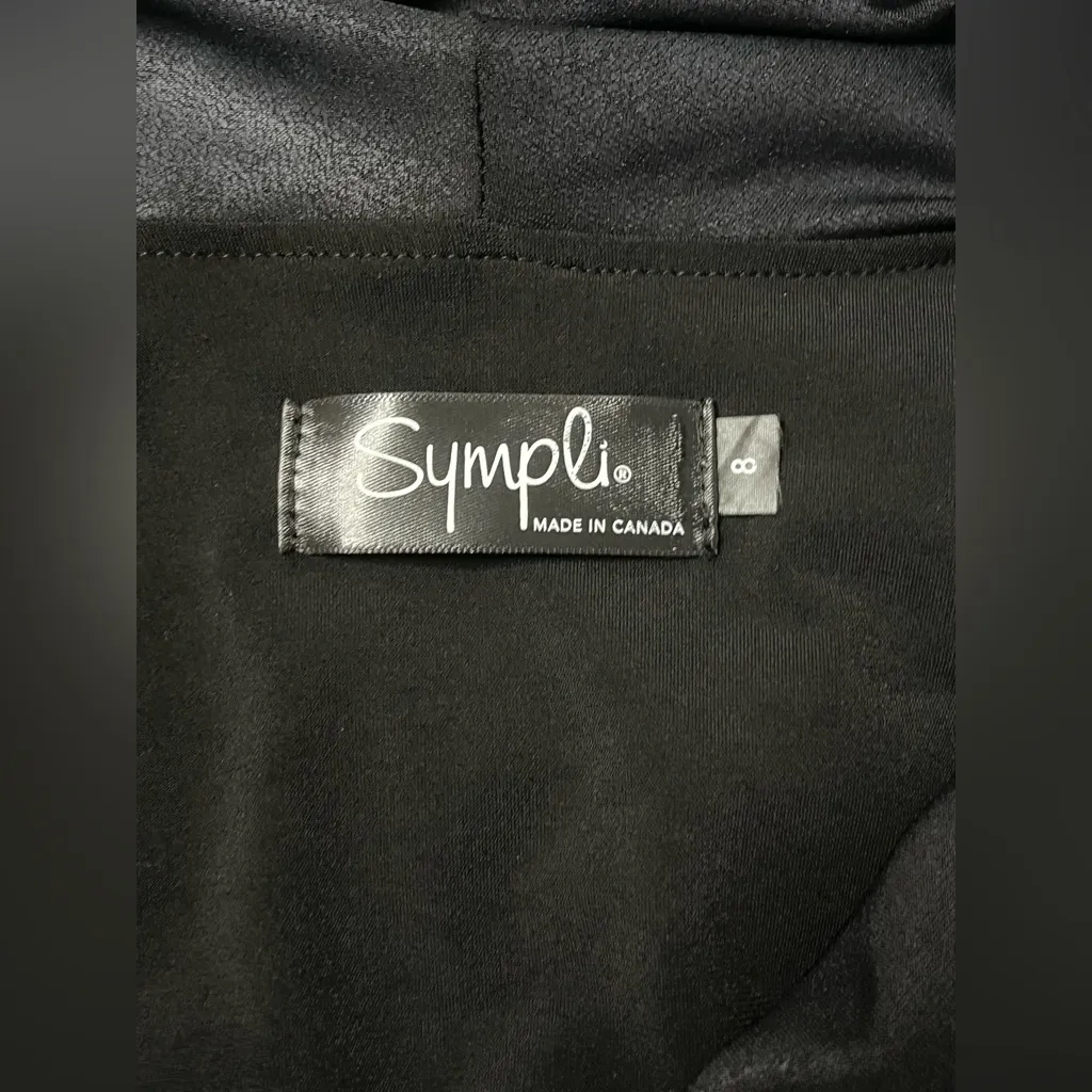 Sympli Women’s Black Long Sleeve Off Shoulder Blouse Size 8 - Image 3