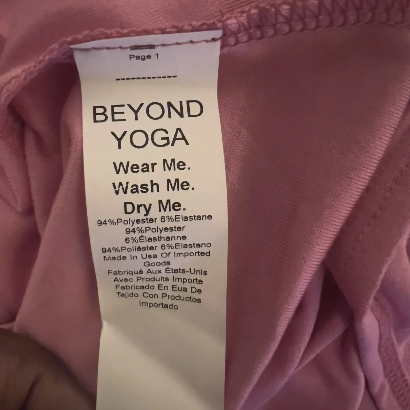 Beyond Yoga Women's‎ Spacedye Motivate Cropped Tank Pink Bloom Bra Size M  U.S.A - Image 8