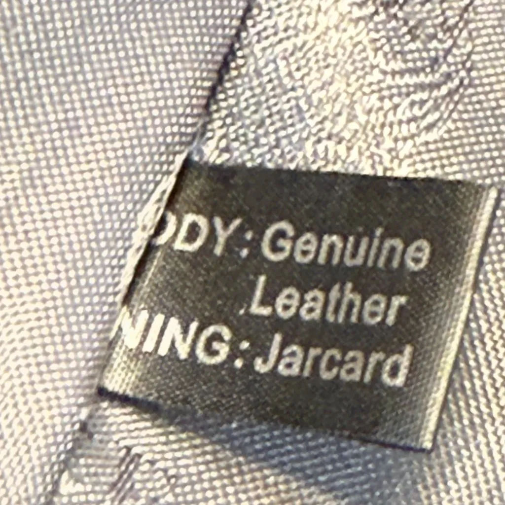 Vince Camuto Black Leather Shoulder Bag Purse with Flowers Leather+Jaquard - Image 10