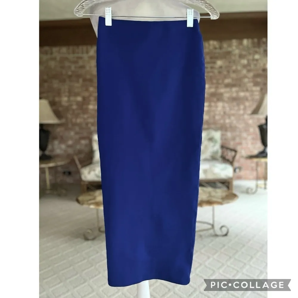 Paxton Skirt Set 2 piece Knit Bodycon Strapless Bandeau Blue S Cocktail Party Size undefined - Image 7