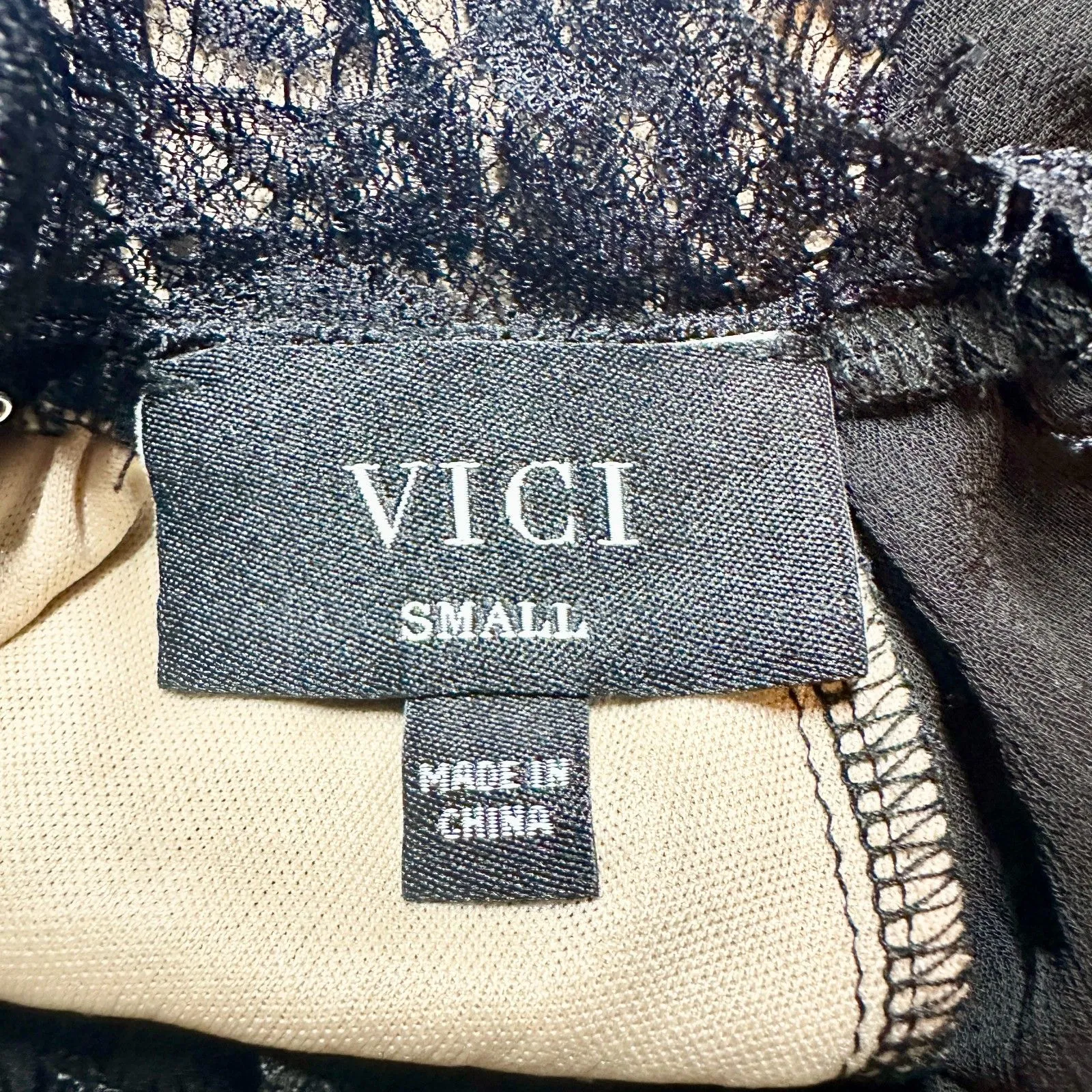 Vici Bring On The Night Lace Chiffon Midi Dress Size Small Whimsigoth Victorian - Image 10