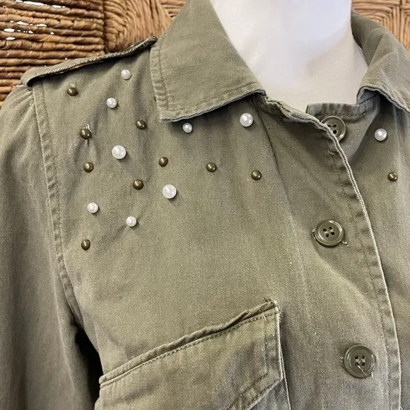 American Rag Womens Jacket Bakersfield Dusty Olive. Size‎ Small - Image 7