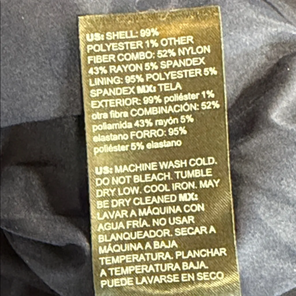 White House Black Market NWT Navy Ecru Combo Tweed Boot Skirt With Buttons - Image 10