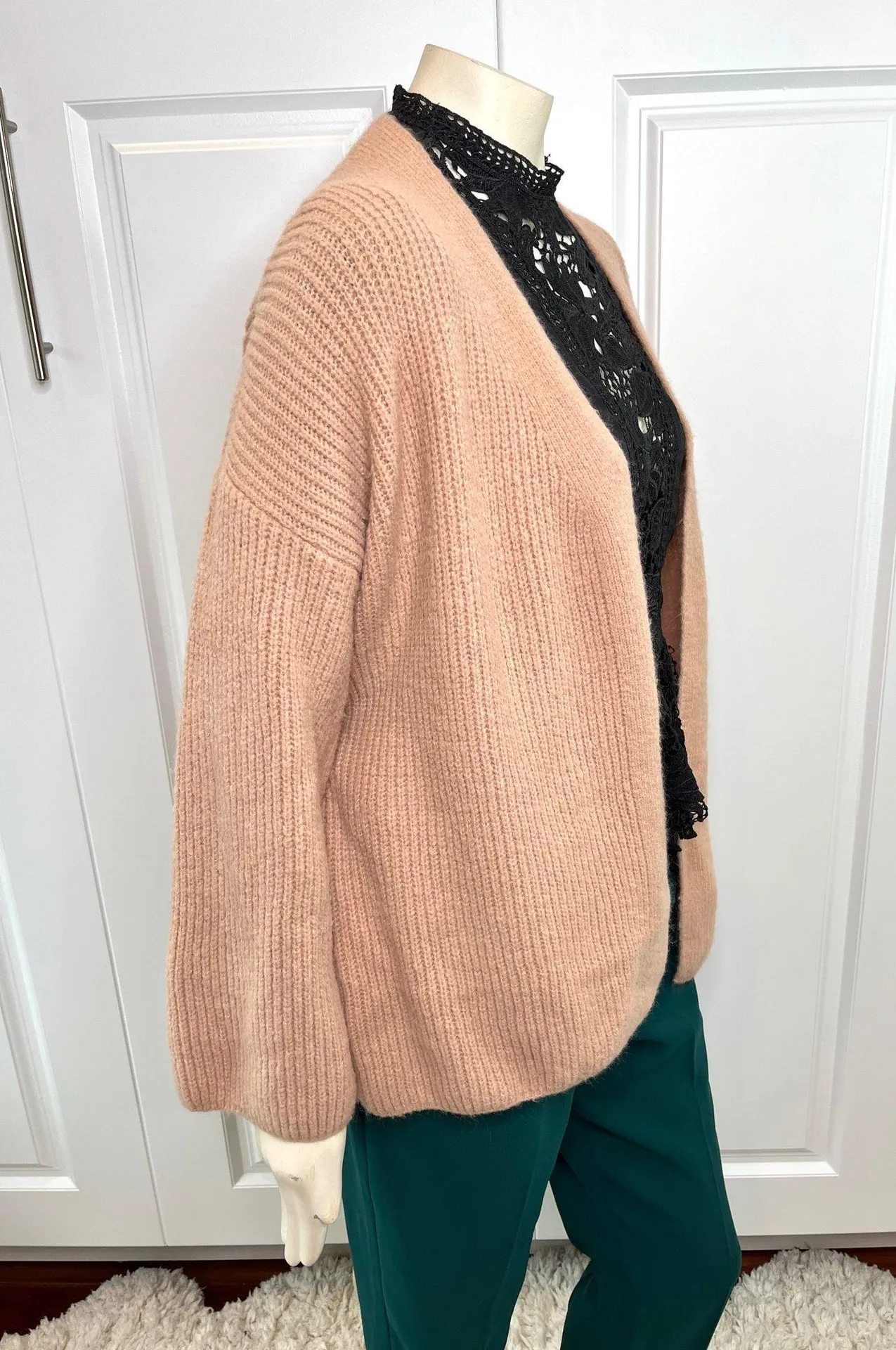 Distracted By You Mocha Wrap Tie Cardigan Size Medium - Image 8