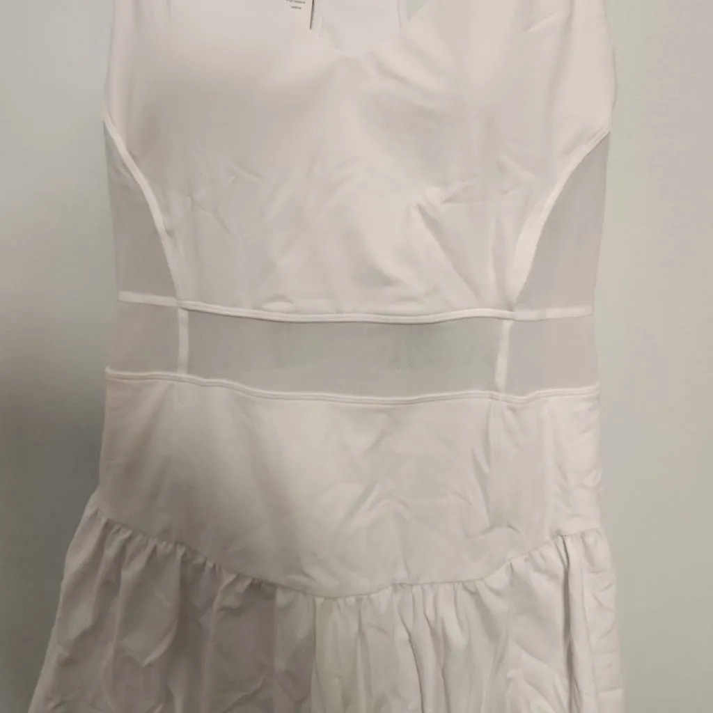NWT HALARA size S Mesh Cut Out Racerback Tennis Dress Built in Shorts - Image 2