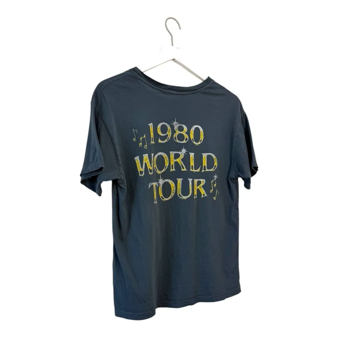 Daydreamer Elton John 1980 World Tour Graphic Tee Charcoal Size XS - Image 5