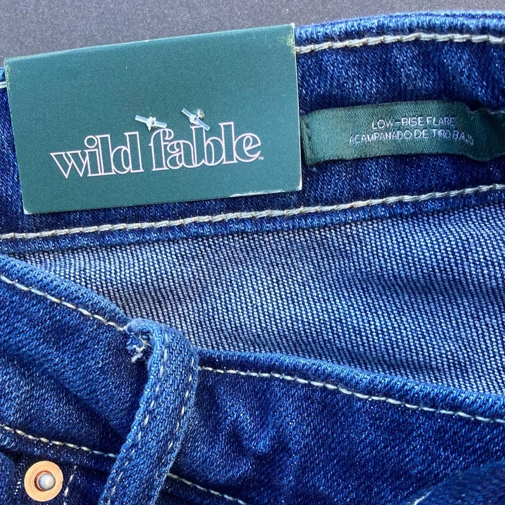 Wild Fable Jeans 18 Womens Low Rise Embroidered Butterfly Pocket Flare Jeans New - Image 8