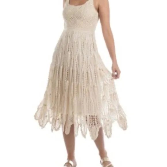 DOTTI NWT Macy's Cotton Crochet‎ Sleeveless Swimsuit Beach Cover - Image 6