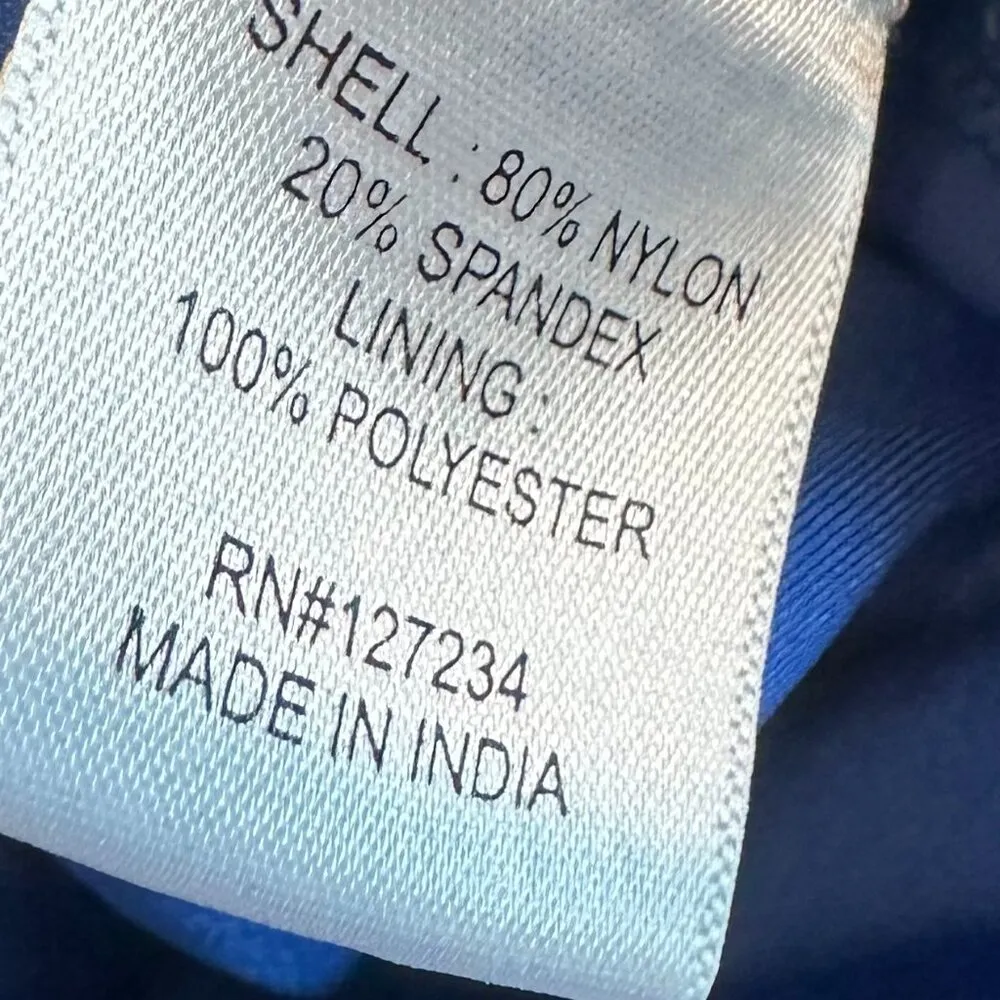 Amita Naithani One Piece Swimsuit Royal Blue Embroidered Size Small Women's - Image 11