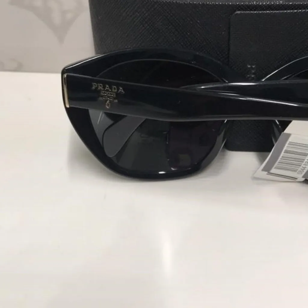 New Authentic Prada Black Women's Sunglasses PR 16X-F 1AB-550 - Image 9