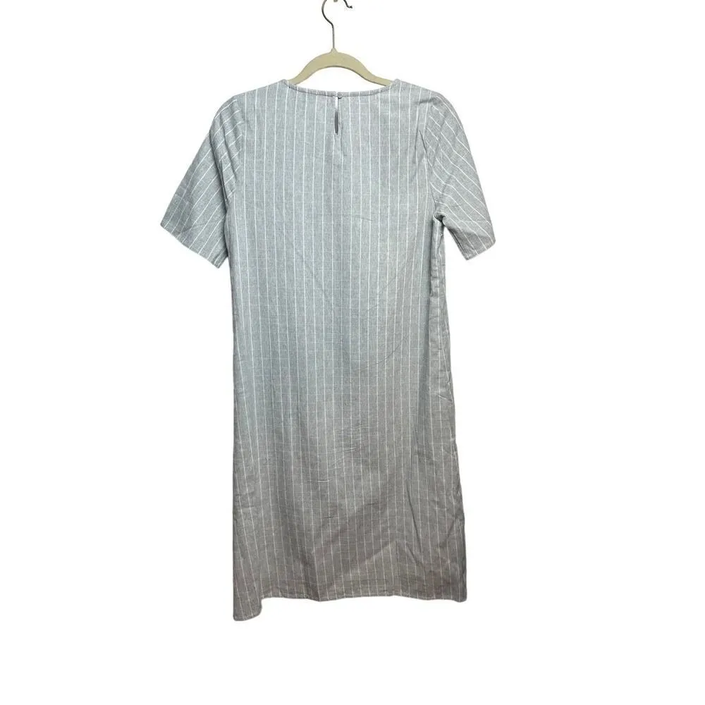 Roolee Grey White Plaid Shift Dress NWT Sz. S - Image 4