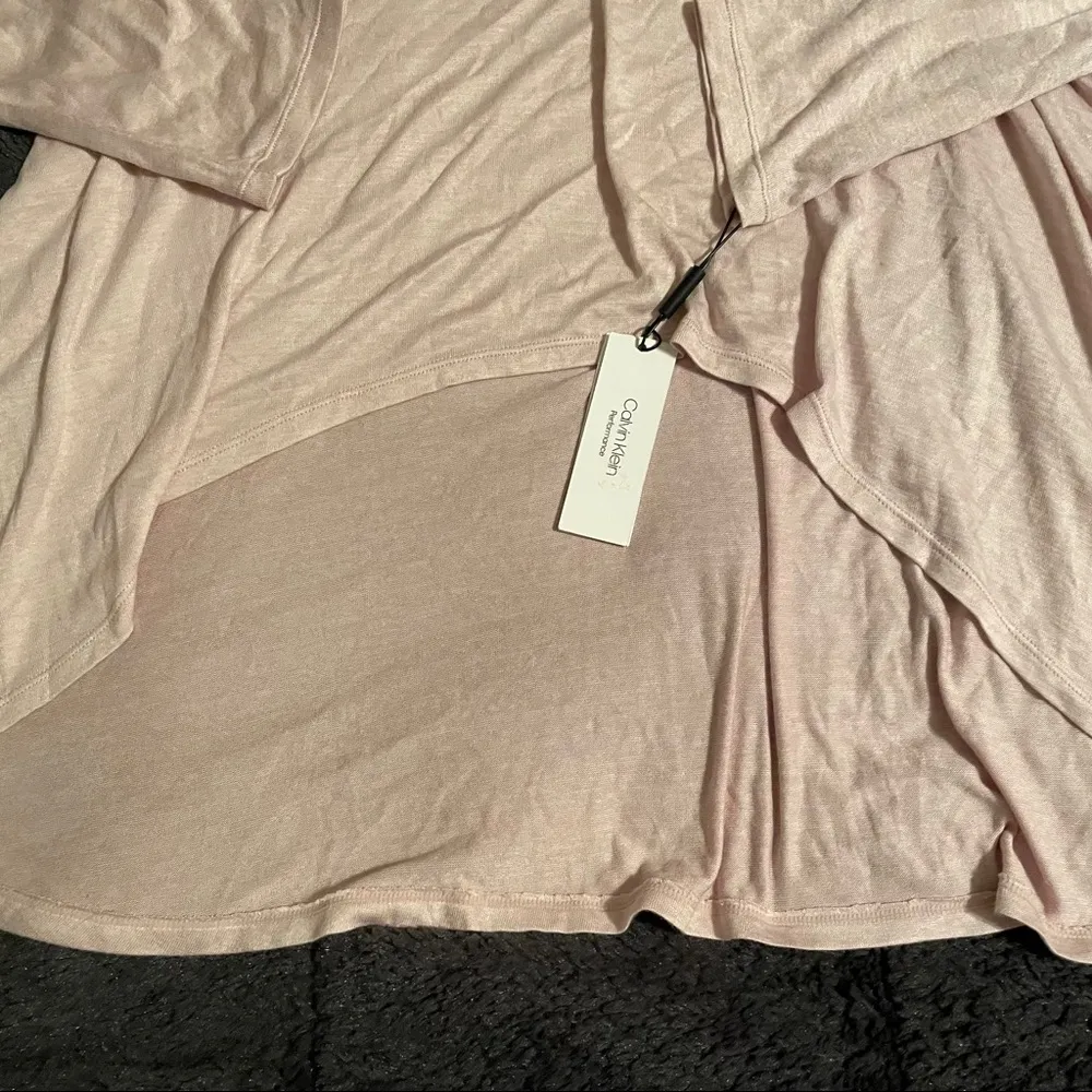 Calvin Klein  Performance Funnel Neck High Low Top - Image 6