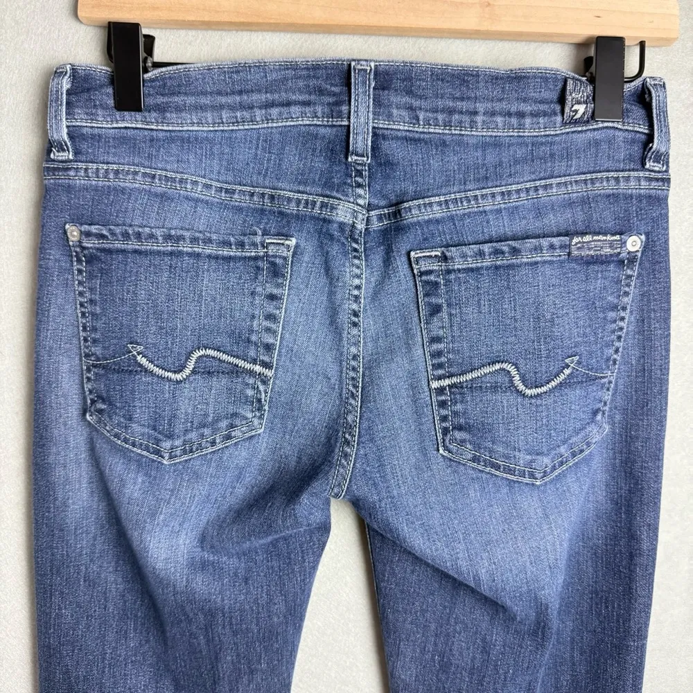 7 For All Mankind Jeans Womens Roxanne Skinny Blue Pants Denim Medium Wash 27 - Image 4