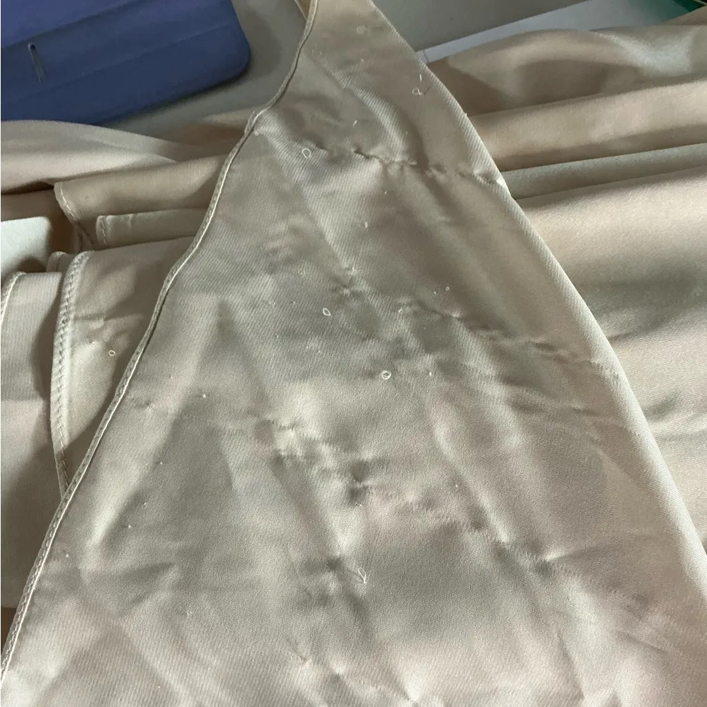 Chic One Shoulder Cream Gold Dress - Image 5