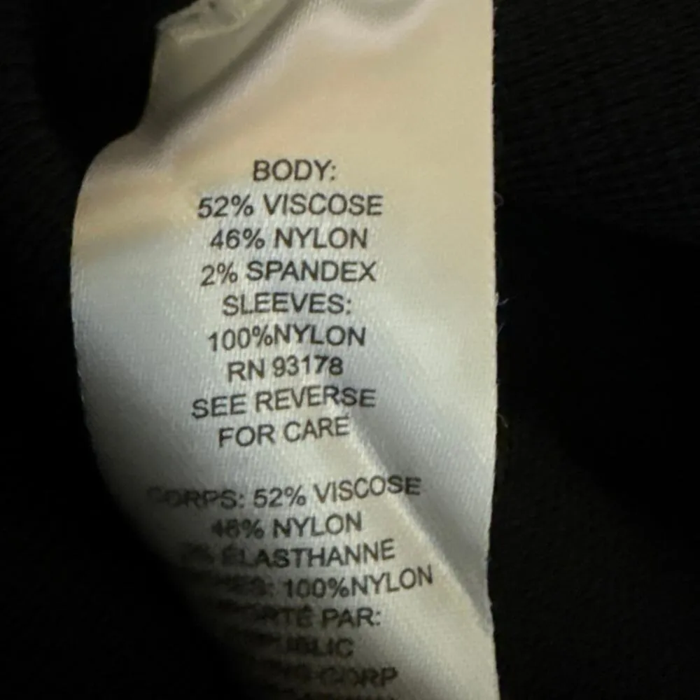 NEW House of Harlow 1960 Black Sheer Long Sleeve Mini Bodycon Sweater Dress XS - Image 5