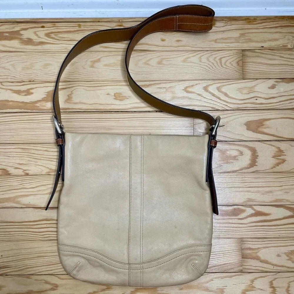 COACH BEIGE # k0782-f10938 ZIPPER OPEN LADIES LEATHER PURSE - SHOULDER BAG Tan‎ - Image 11