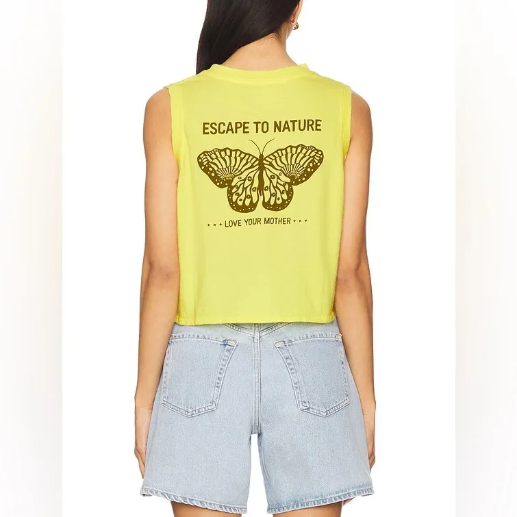 NWT Anthropologie Spiritual Gangster 222 Nature Crawford Tank Top - Firefly - S - Image 6