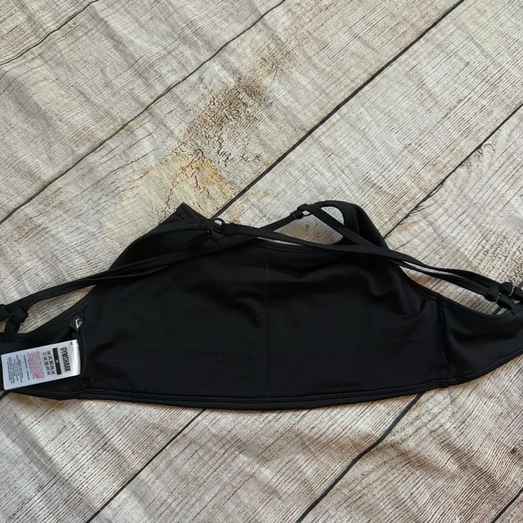 GYMSHARK Womens Exo Ultra Strappy Sports Bra Black Size Medium - Image 10