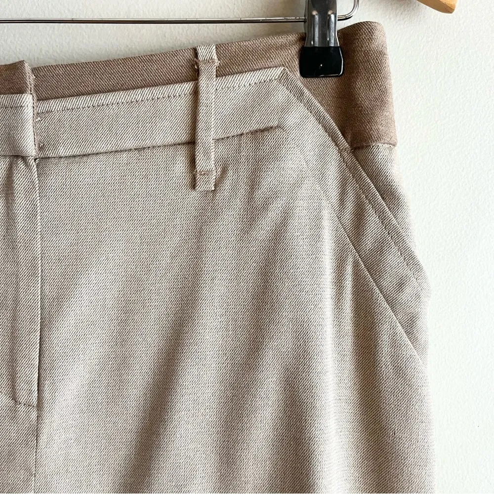 ETCETERA Pencil Skirt With Pocket in Tan & Brown, Viscose Blend, Size 4 - Image 5