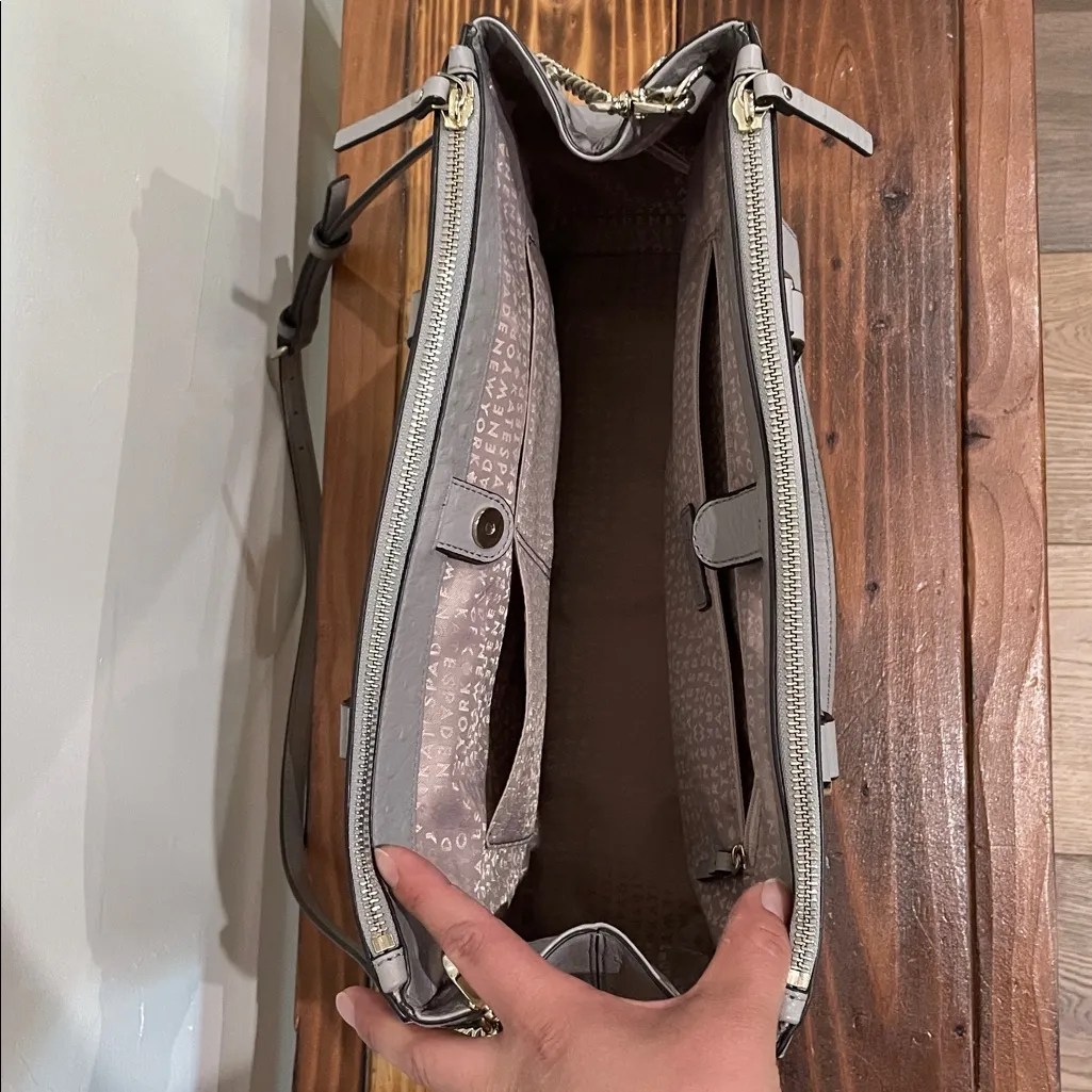 Kate Spade New York Loden Bristol Drive Ostrich Embossed Leather Bag - Image 8