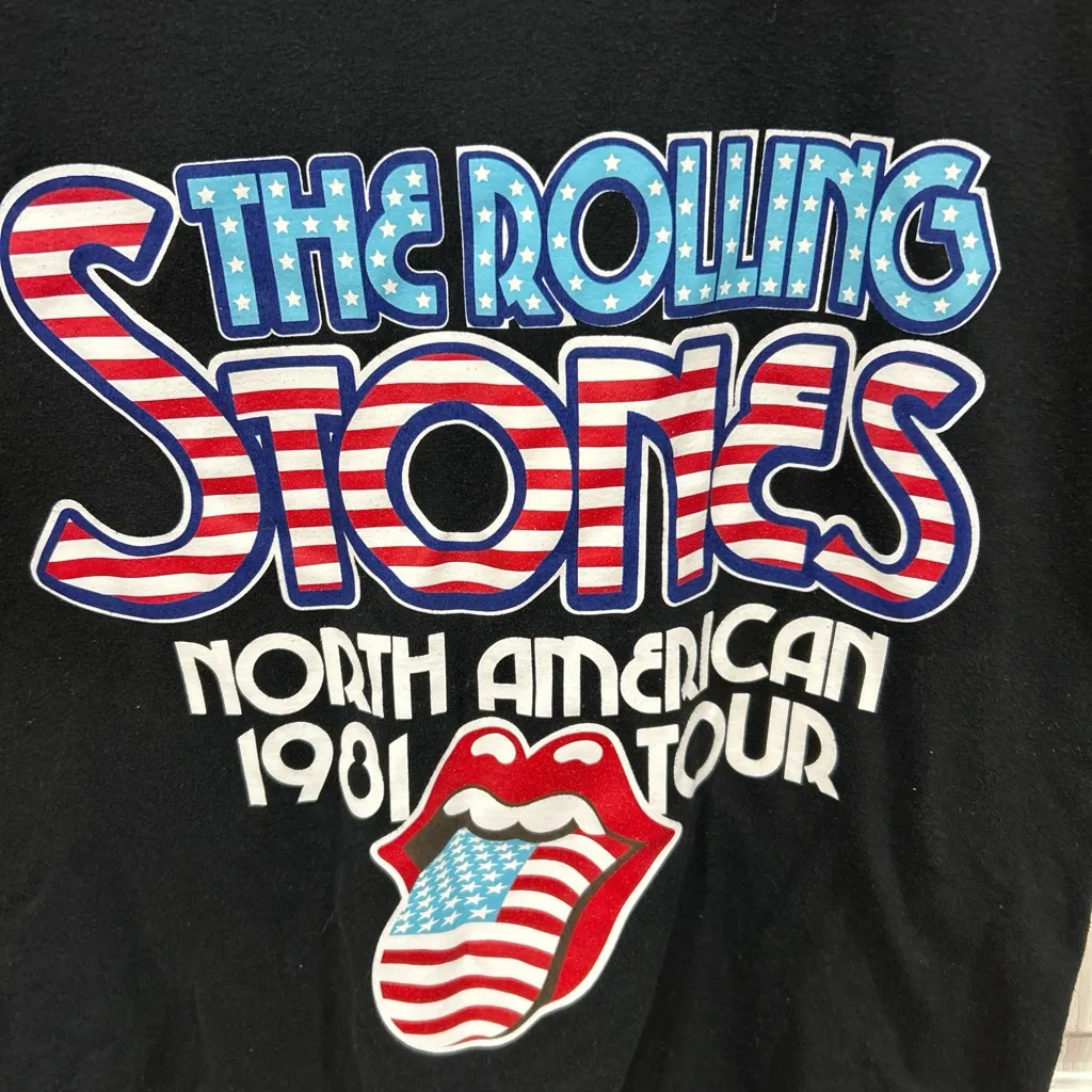 Rolling Stones 1981 Tour T-Shirt see measurements - Image 3