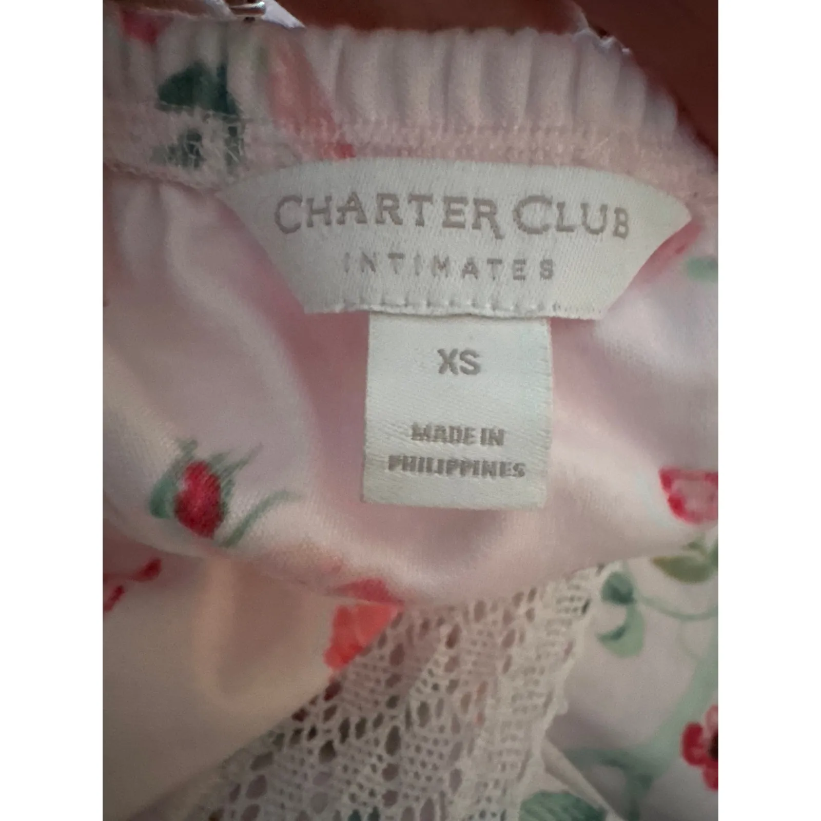 Brand New Charter Club Intimates Women's Size XS Bird Bloom Pink Sleep Dress - Image 6