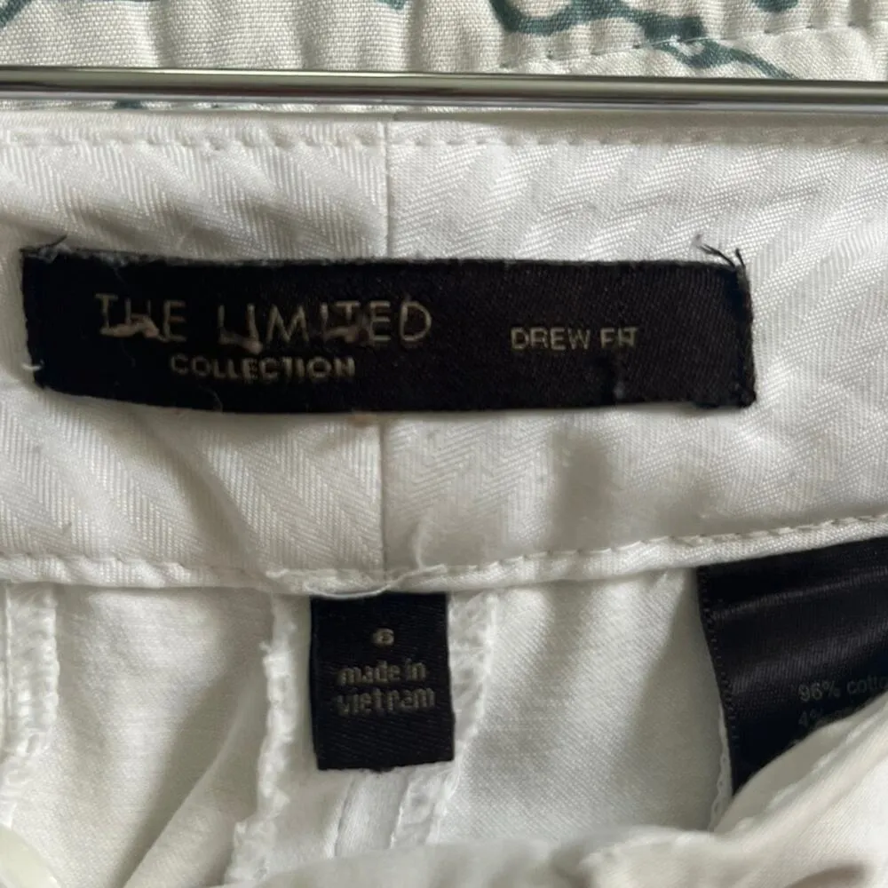 The Limited Collection Drew Fit White Culotte Trousers Womens Size 6 Wide Leg - Image 6