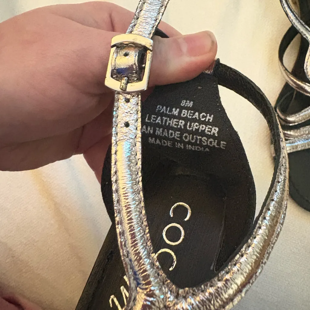 Coconuts by Matisse  sandals silver size 8 nwot - Image 5