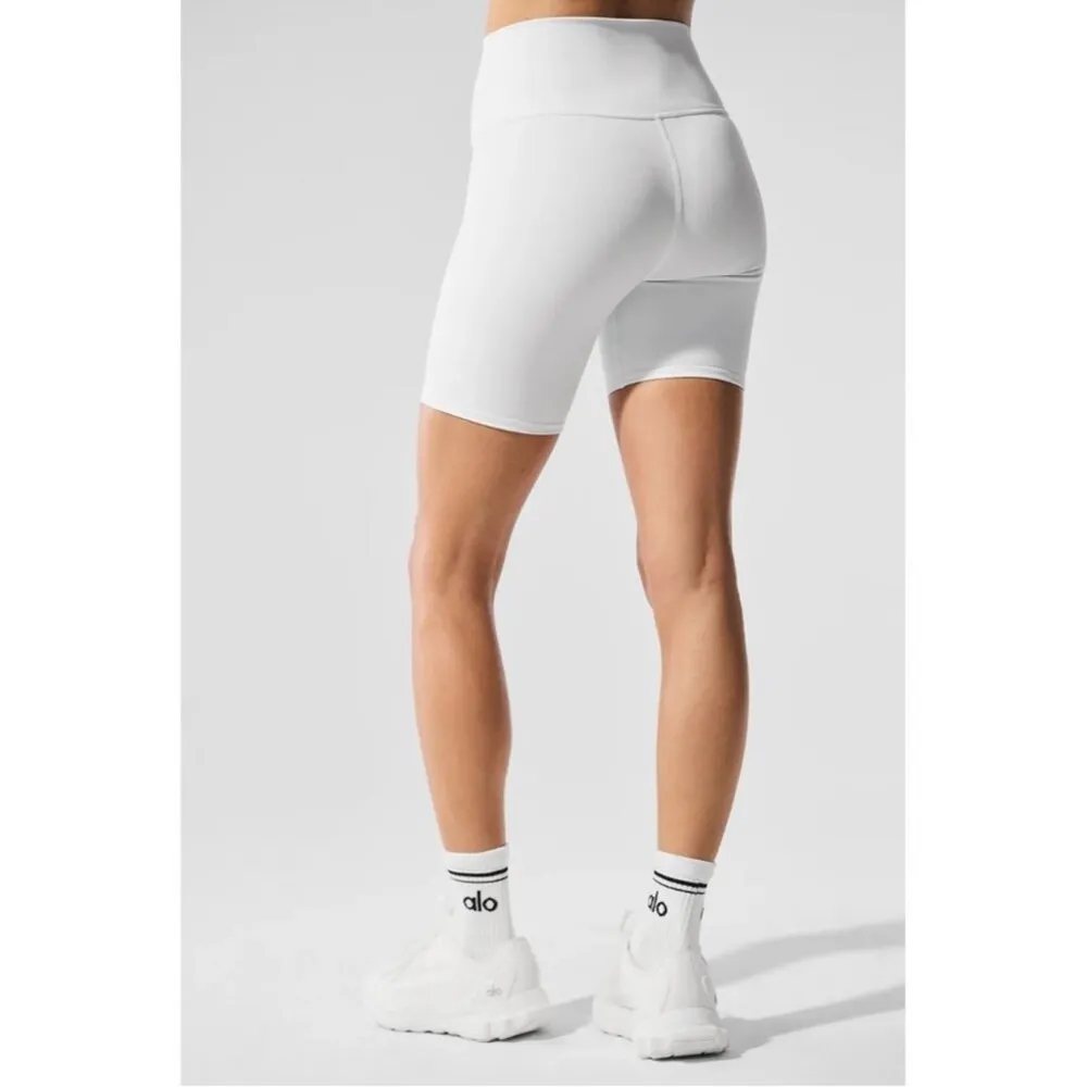 Alo Yoga 7” Airbrush High Waist Biker Shorts Small - Image 7