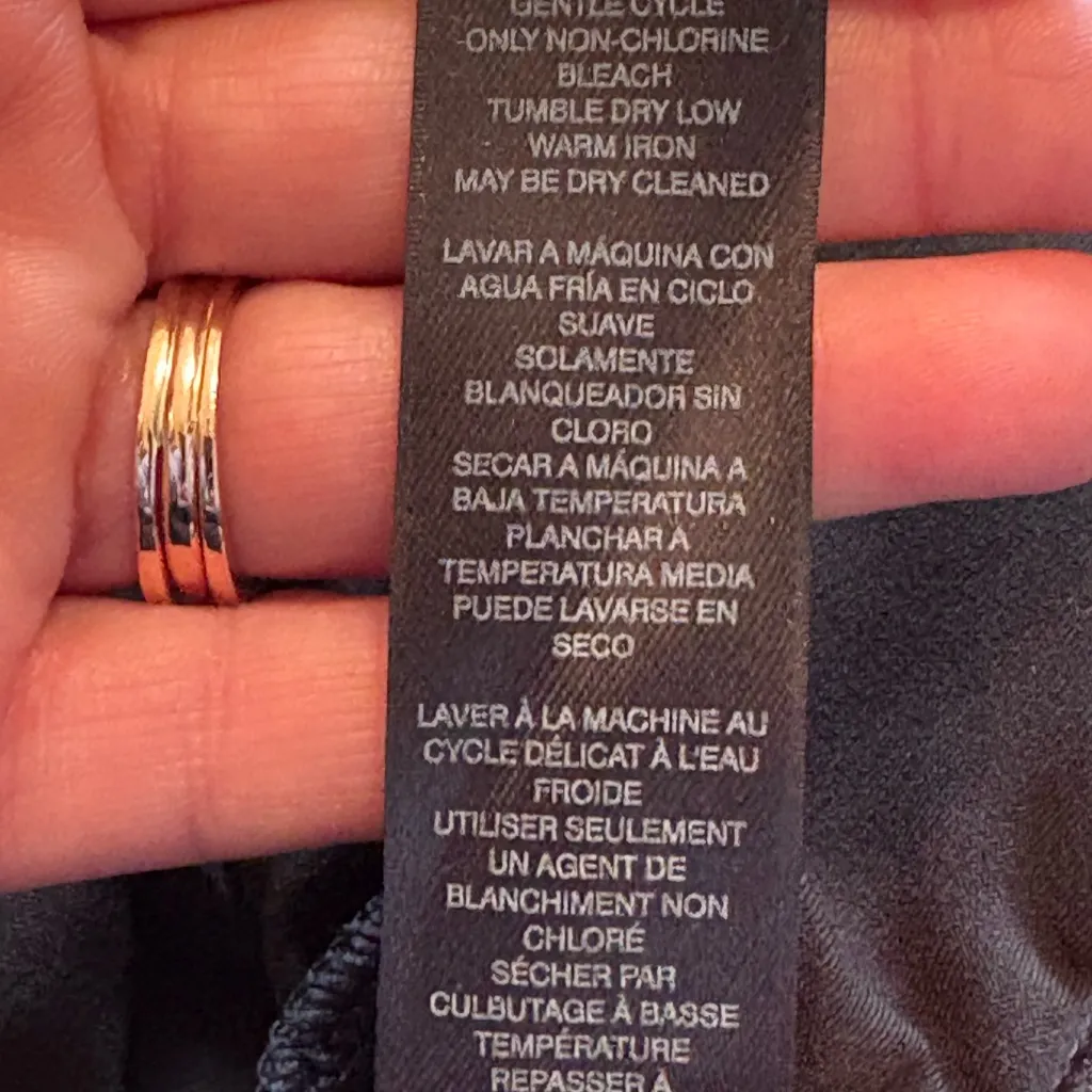 WHBM Black Sleeveless Cocktail Dress Ruched Midi V-neck Wrap Around Formal Glam - Image 8