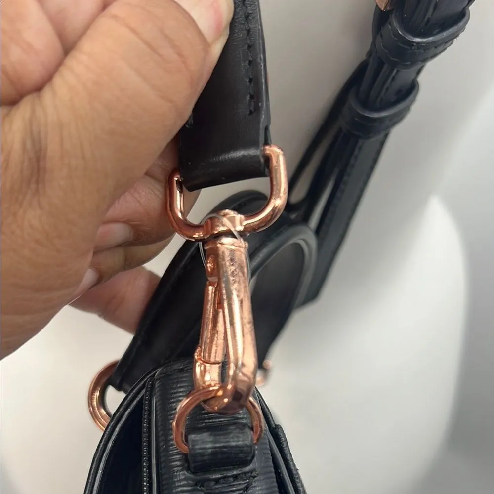 Ted Baker Elegant Black Bow Leather Handbag - Image 10