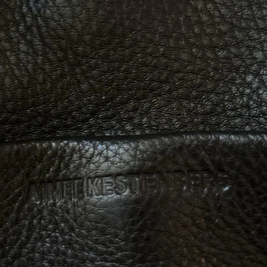 Aimee Kestenberg Gray Metallic Leather Hobo Shoulder Bag - Image 4