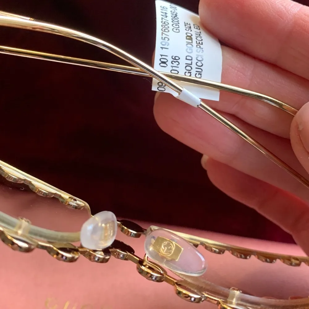 Authentic GUCCI HOLLYWOOD 60 Crystals cat Optical glasses - Image 12