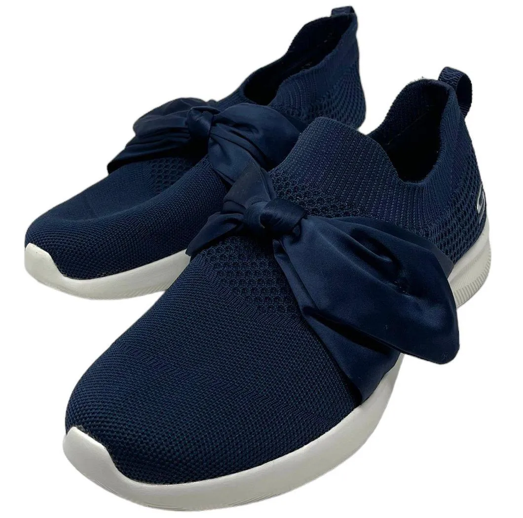 Skechers Women’s Navy Blue Bobs Squad 2 Bow Beauty Sneakers Size Women's 9 - Image 4