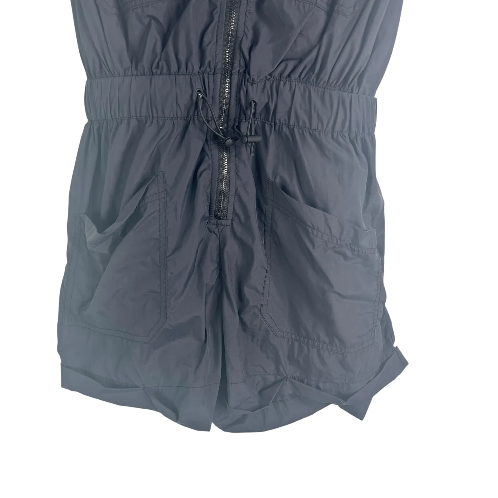 Free People Movement Noiseless Back on Trek Shortsie Gray Small Romper - Image 4