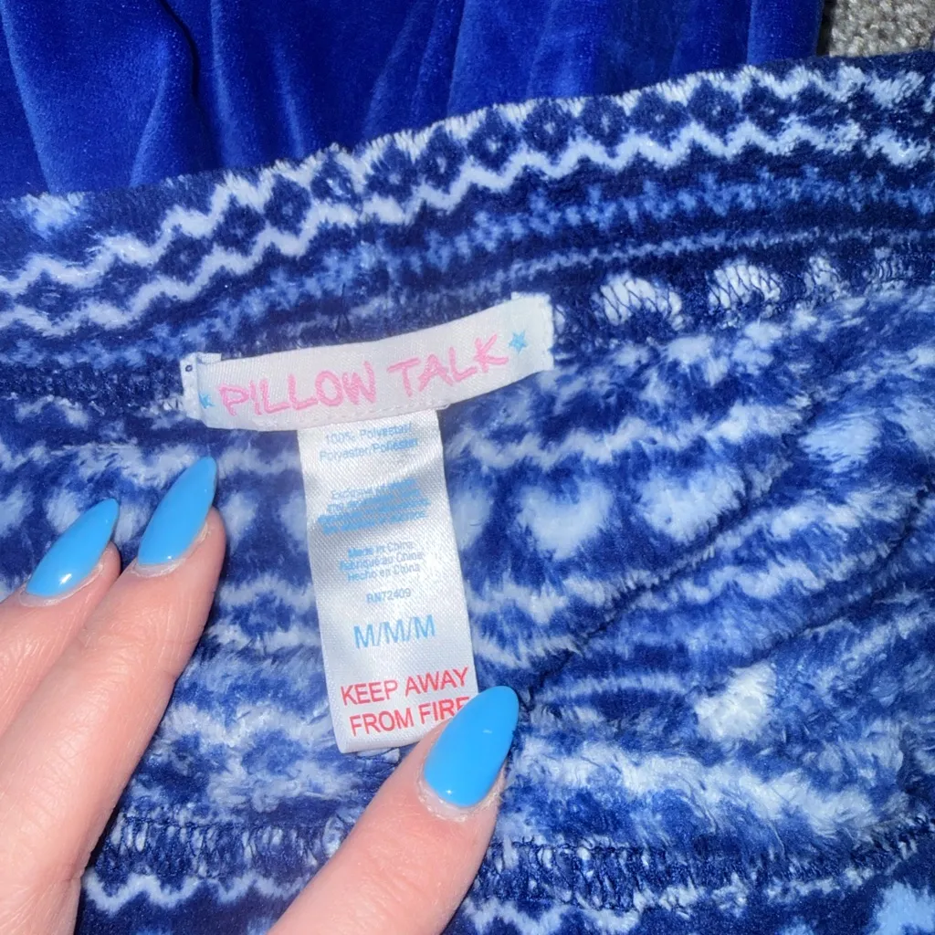 Pillow Talk Blue Pajama Set Size M - Image 2