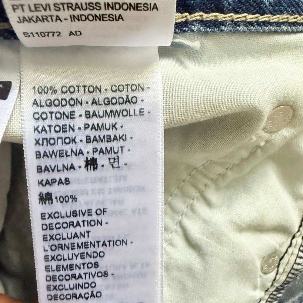 Levis Low Pro 90s Fit Medium Wash Slouchy Straight Leg Relaxed Denim Jeans Sz 31 - Image 10