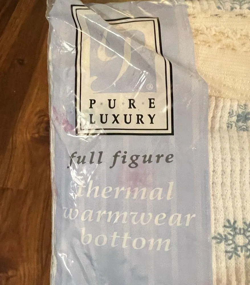 Montgomery Ward Thermal Wear Bottom Snowflake Pants Womens Longjohns 1X Vintage - Image 5