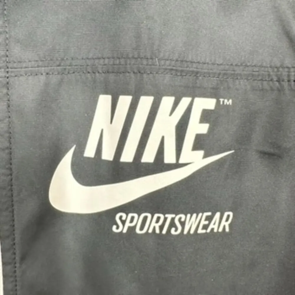 Nike Sportswear Women's Size Small Black White Logo Full Zip Windbreaker Classic - Image 3