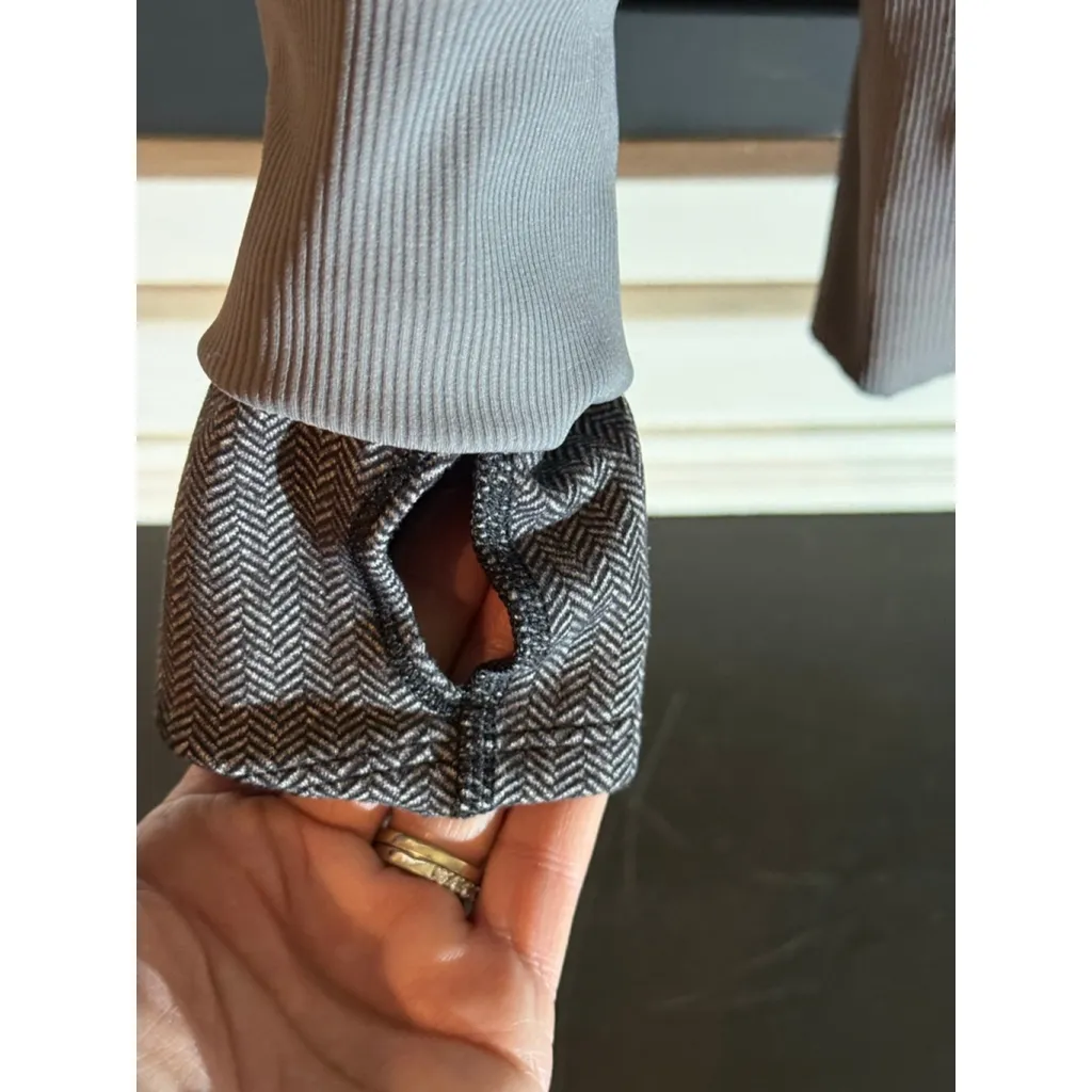 Lululemon Daily Practice Jacket Heathered Herringbone Heathered Black Black / Bl - Image 7