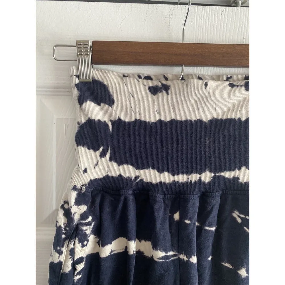 Young Fabulous and Broke Navy Tie Dye Slouchy Jogger Pants Pockets Small‎ - Image 2