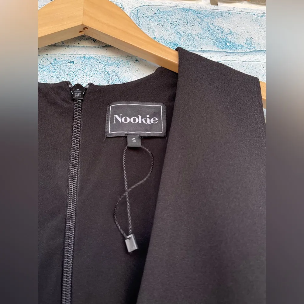 Nookie Womens Iris Black Fringe Skinny
Leg Evening Jumpsuit small - Image 7