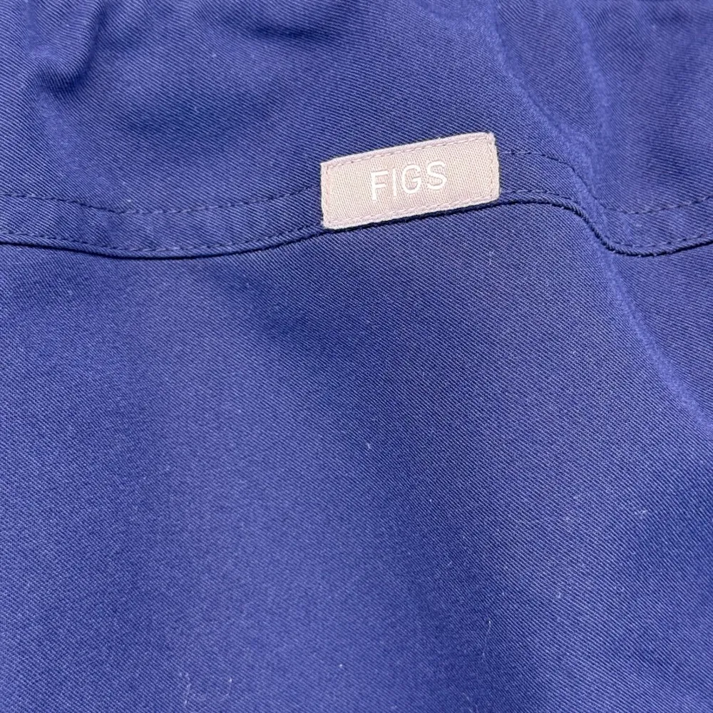 FIGS Kade Technical Collection Scrub Pants Drawstring Pockets Navy Blue L - Image 10