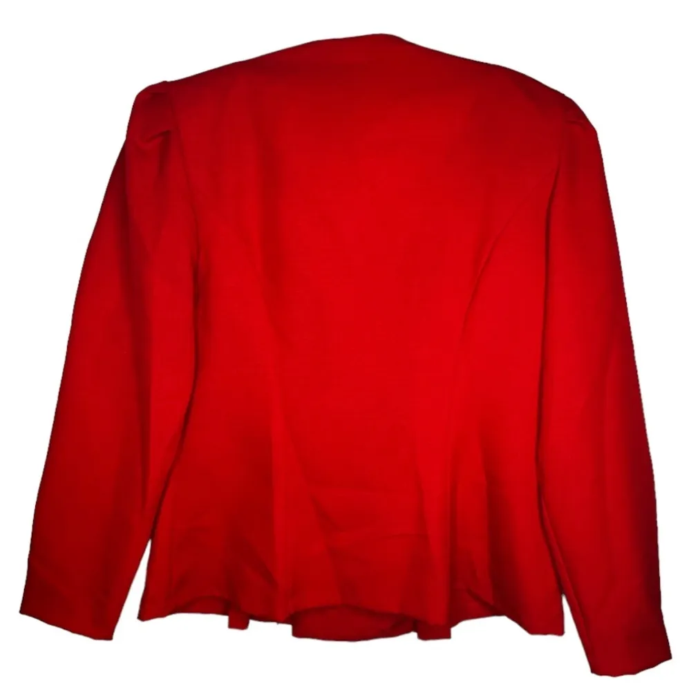 Vintage European‎ Connection Red Suit Jacket Size undefined - Image 4